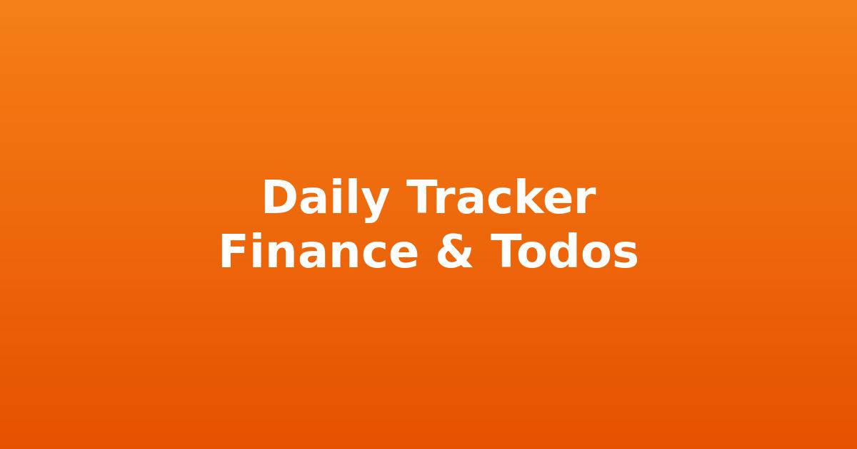 Daily Tracker
