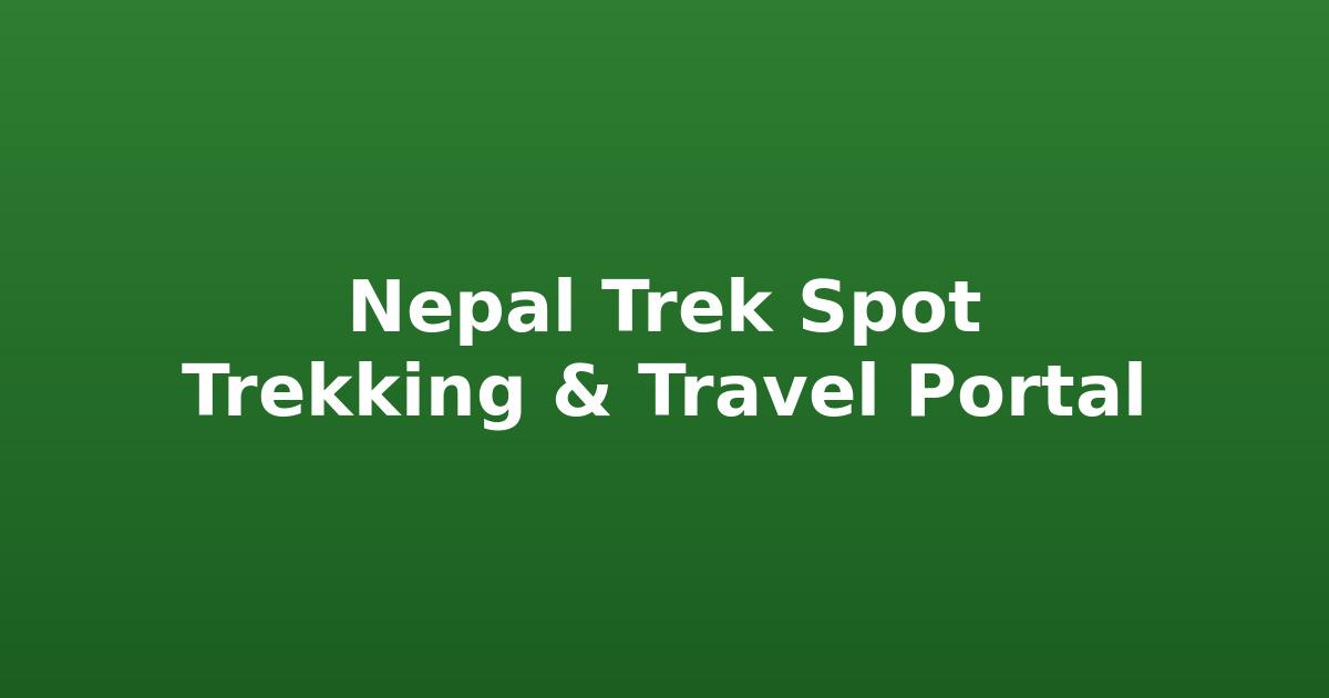 Nepal Trek Spot