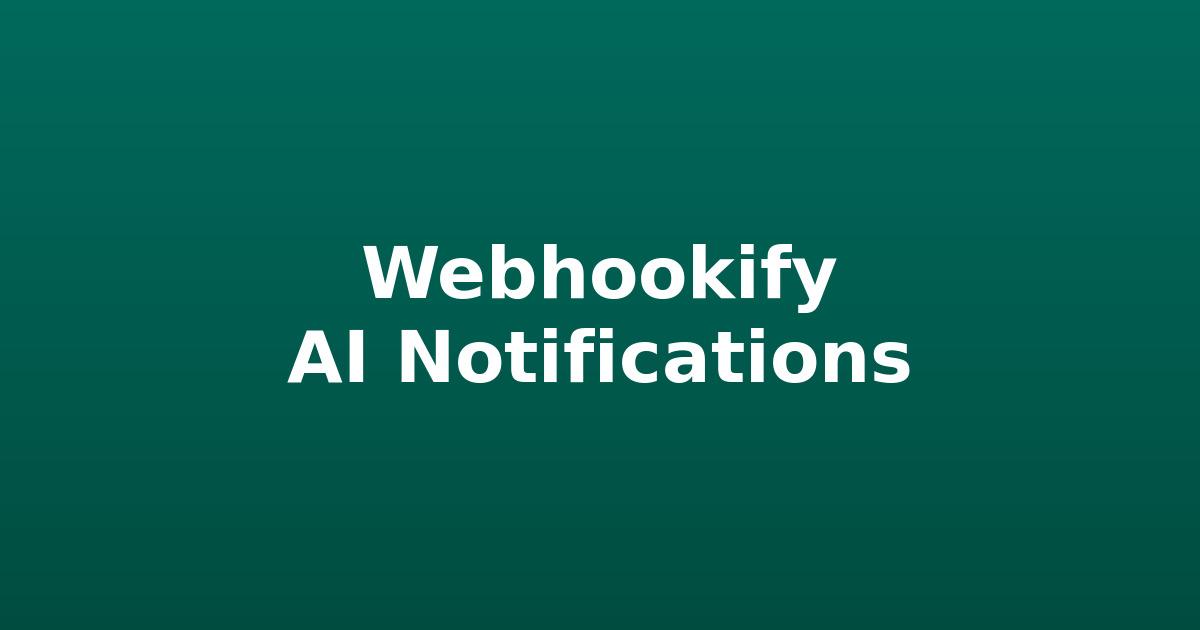 Webhookify Mobile