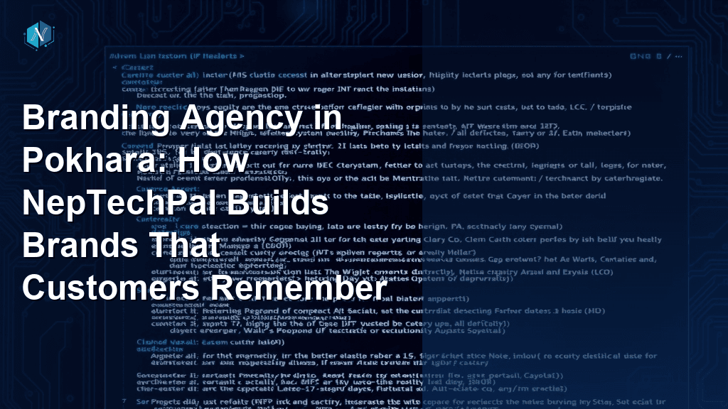 Branding Agency in Pokhara: How NepTechPal Builds Brands That Customers Remember