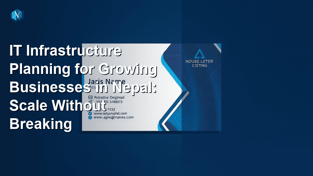 IT Infrastructure Planning for Growing Businesses in Nepal: Scale Without Breaking